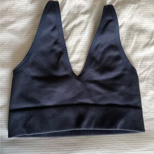 Women's Navy Blue V-Neck Bralette